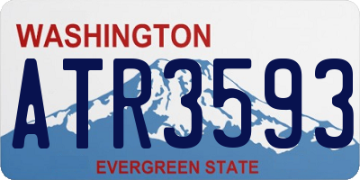 WA license plate ATR3593