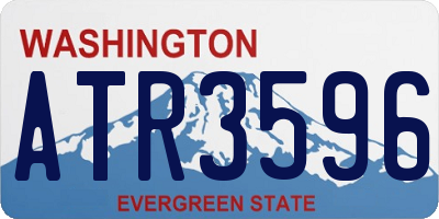 WA license plate ATR3596