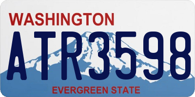 WA license plate ATR3598