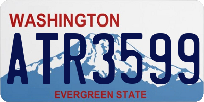 WA license plate ATR3599