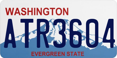 WA license plate ATR3604