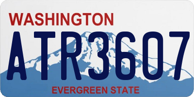 WA license plate ATR3607
