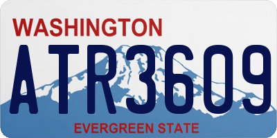 WA license plate ATR3609