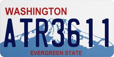 WA license plate ATR3611