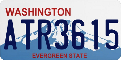 WA license plate ATR3615