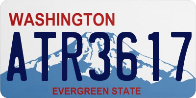 WA license plate ATR3617