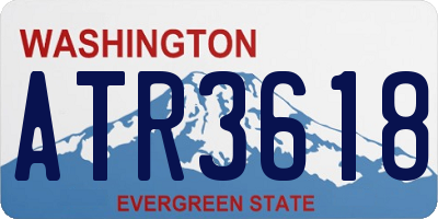 WA license plate ATR3618