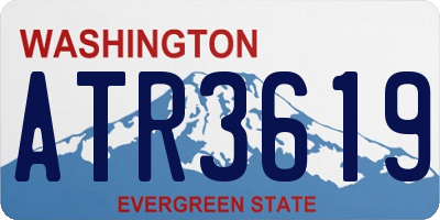 WA license plate ATR3619