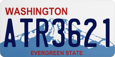 WA license plate ATR3621