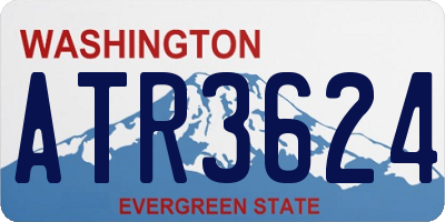 WA license plate ATR3624