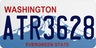 WA license plate ATR3628