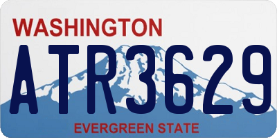 WA license plate ATR3629