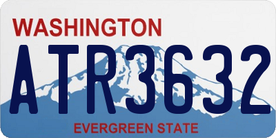 WA license plate ATR3632