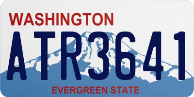 WA license plate ATR3641