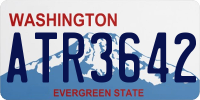 WA license plate ATR3642
