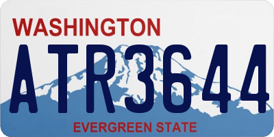 WA license plate ATR3644