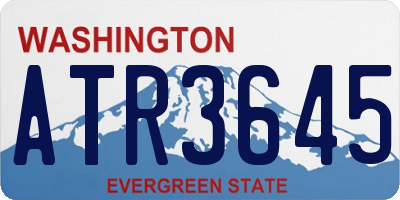 WA license plate ATR3645
