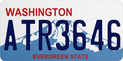 WA license plate ATR3646