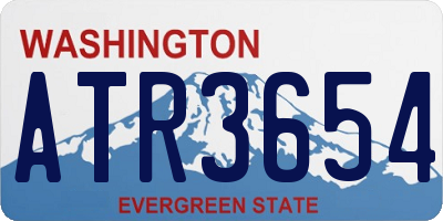 WA license plate ATR3654