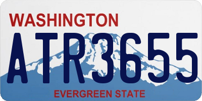 WA license plate ATR3655