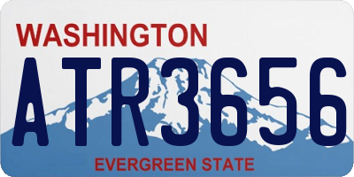 WA license plate ATR3656