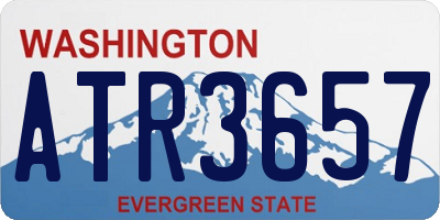 WA license plate ATR3657
