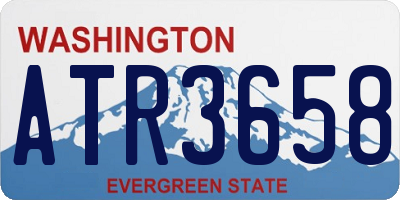 WA license plate ATR3658