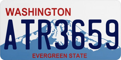 WA license plate ATR3659