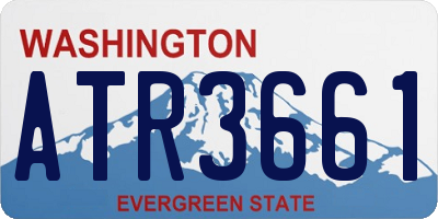 WA license plate ATR3661