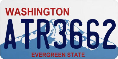 WA license plate ATR3662