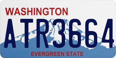 WA license plate ATR3664