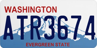 WA license plate ATR3674