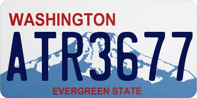 WA license plate ATR3677