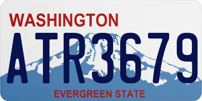 WA license plate ATR3679
