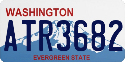 WA license plate ATR3682