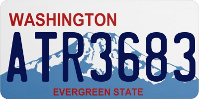 WA license plate ATR3683