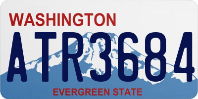 WA license plate ATR3684