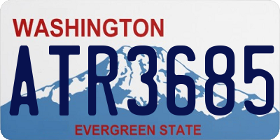 WA license plate ATR3685