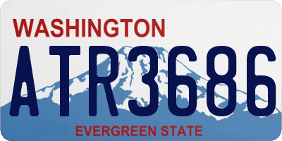 WA license plate ATR3686