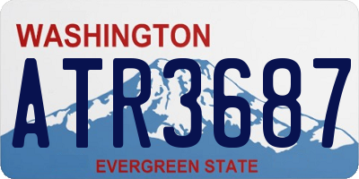 WA license plate ATR3687