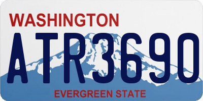 WA license plate ATR3690