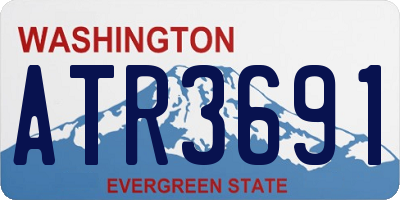 WA license plate ATR3691