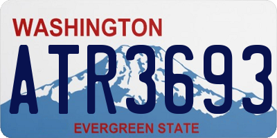 WA license plate ATR3693