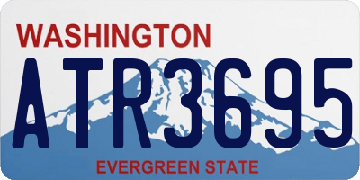 WA license plate ATR3695
