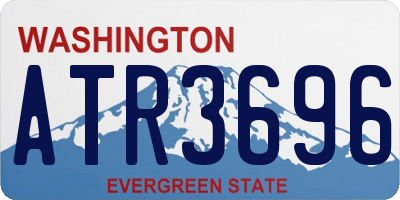 WA license plate ATR3696
