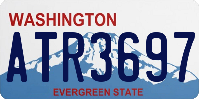 WA license plate ATR3697