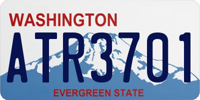 WA license plate ATR3701