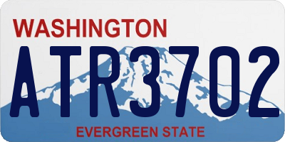 WA license plate ATR3702