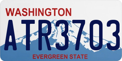 WA license plate ATR3703