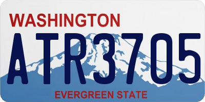 WA license plate ATR3705